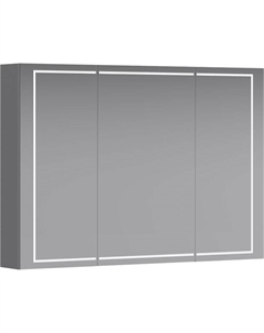Зеркальный шкаф Simplex 100 SLX0410 с подсветкой Белый Aqwella