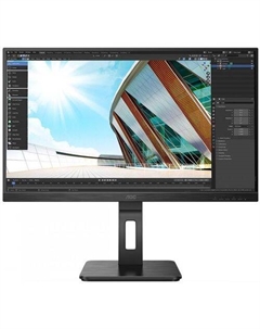 27" Монитор AOC Pro Q27P2Q, 2560x1440, IPS, 75Гц, 1хHDMI, 1хDP, черный Aoc