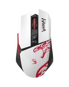 Мышь беспроводная Bloody R36 Ultra, игровая, радио, оптическая, USB, 12000dpi, белый и черный A4tech