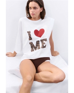 Платье-футболка домашнее с принтом Befree