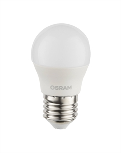 Лампа светодиодная E27 2700К 5 Вт 470 Лм 230 В шар матовая Osram