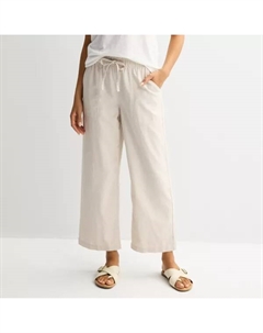 Женские льняные брюки-кюлоты, цвет odell beige Sonoma goods for life