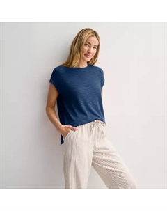 Женская ажурная майка-мускулистка, синий Sonoma goods for life