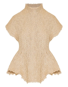 Текстурированный топ Жиля, нейтральный Khaite