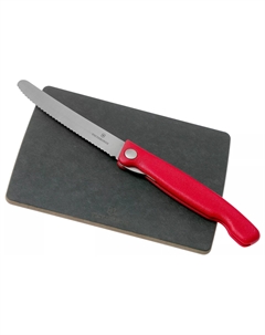 Набор Swiss Classic: складной нож для овощей и разделочная доска, чёрная рукоять Victorinox