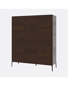 Шкаф трхдверный для одежды из массива дуба каштановый Laredoute