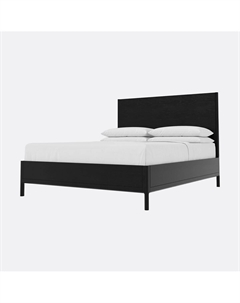 Кровать с высоким изголовьем из массива дуба каштановый Laredoute