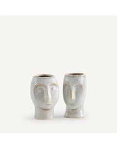 Комплект из 2 кашпо из керамики В10см Binome бежевый Am.pm.