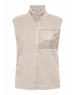 Походная флисовая куртка без рукавов бежевый Only play