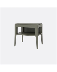 Прикроватная тумба с нишей из шпона дуба серый So'home