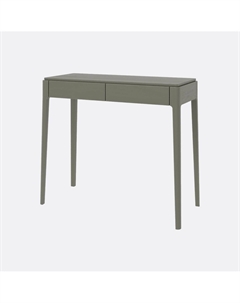 Консоль с двумя ящиками из массива дуба в современном стиле серый So'home