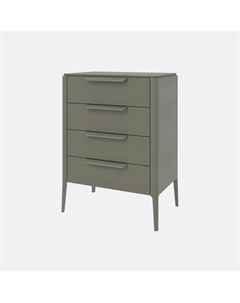 Комод для хранения на ножках из массива дуба серый So'home