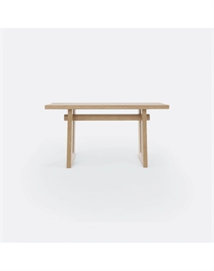 Консоль из массива дуба с декоративной перекладиной бежевый So'home