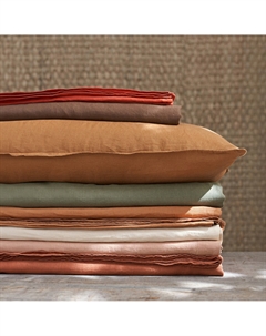 Пододеяльник из стираного льна Elina красный Am.pm.