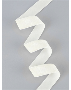 Лента бархатная, 20 мм, 18±1 м, молочная №04 Арт узор