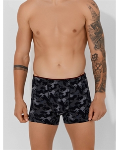 Трусы боксеры мужские черные с принтом Mark formelle