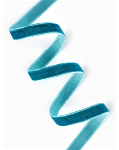 Лента бархатная, 10 мм, 18±1 м, зеленая №72 Арт узор