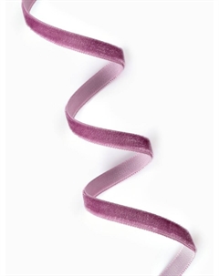 Лента бархатная, 10 мм, 18±1 м, сиреневая №199 Арт узор