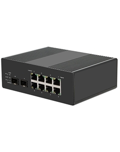 Коммутатор управляемый TSn-8FP10S2MI промышленный L3/L2+ PoE, для работы в сложных условиях 8x1000 Мбит/с PoE портов, максимальная мощность PoE Tantos