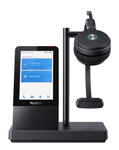 Гарнитура Yealink WH66 Mono UC беспроводная, HD звук, 160м DECT, шумоподав, дисплей 4'', USB-хаб, Bluetooth