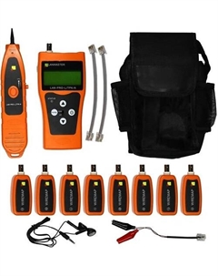 Тестер Lanmaster LAN-PRO-L/TPK-N-8R кабельный с измерением длины и трассировкой кабельных линий, 8 ответных частей