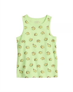Базовая майка для мальчиков 4-12 лет, цвет green taco print Jumping beans