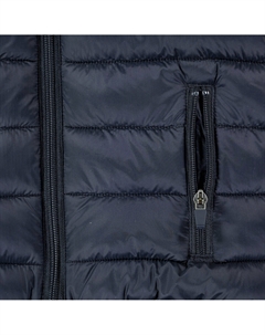 Тонкая стеганая куртка с капюшоном синий Laredoute