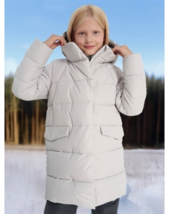 Пуховик для девочек, Серый Outventure