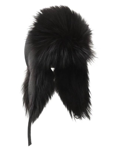 Шапка-ушанка с отделкой из песца Yves salomon