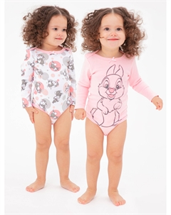 Боди детское трикотажное для девочек, 2 шт в комплекте Playtoday newborn-baby