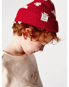 Вязаная шапка с принтом для мальчиков Sela