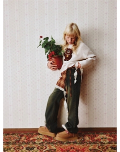 Юбка-пояс в клетку для девочек Sela