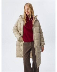 Базовое стеганое пальто с капюшоном Sela