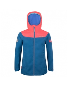 Куртка Bergen для девочек - дождевик, мультиколор Trollkids