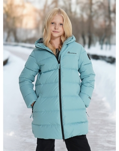 Пуховик для девочек, Голубой Outventure