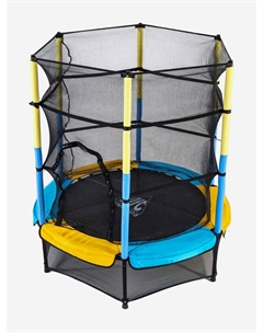 Батут JUMP KIDS 55" 55INCH-JD-YB желтый/синий, сетка (137см), Синий Dfc