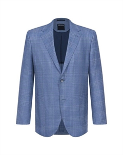 Пиджак из шерсти и шелка Zegna