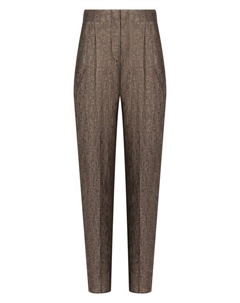 Брюки из шелка и шерсти Giorgio armani