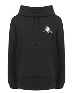 Худи оверсайз с графическим принтом Hugo blue