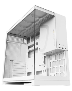 Корпус Model 5 1AM5WKWT01100 белый, без БП, боковая панель из закалённого стекла, 2*USB 3.0, USB Type-C Geometric future