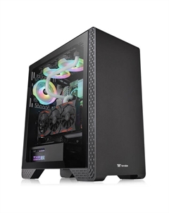 Корпус ATX S300 TG CA-1P5-00M1WN-00 черный, без БП, с окном, USB 3.0, 2*USB 2.0, audio Thermaltake