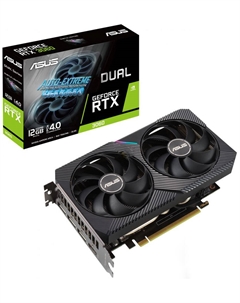 Видеокарта PCI-E DUAL-RTX3060-12G-V2 DUAL-RTX3060-12G-V2//RTX3060 HDMI*1 DP*3 12G D6; 90YV0GB3-M0NA10 Asus