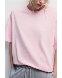 Футболка хлопковая с прозрачными каплями Befree