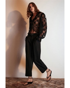 Брюки-бананы костюмные с ремнем Befree