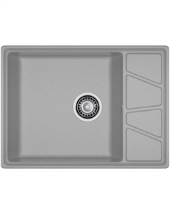 Кухонная мойка GranFest VERTEX 680L, 1-чаша+крыло 680х500 мм, серый (V-680L серый) Granfest