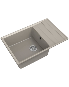 Кухонная мойка GranFest LEVEL 860L, 1-чаша+крыло, 860х500мм, топаз (LV-860L топаз) Granfest