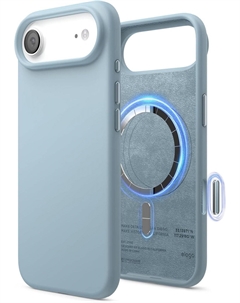 Чехол Magnetic Sky Blue для iPhone Air, MagSafe, силикон, небесно-синий Elago
