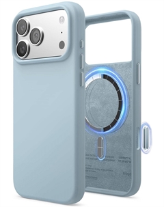 Чехол Magnetic Sky Blue для iPhone 17 Pro Max, MagSafe, силикон, небесно-синий Elago