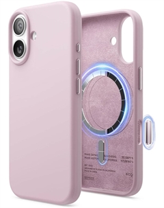 Чехол Magnetic Light Blue для iPhone 17, MagSafe, силикон, светло-сиреневый Elago