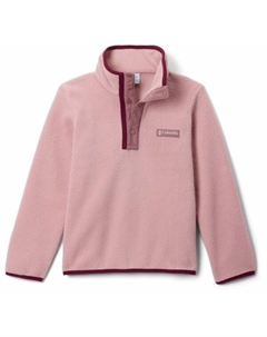 Детский флисовый пуловер Helvetia II с застежкой на пуговицы, красный Columbia